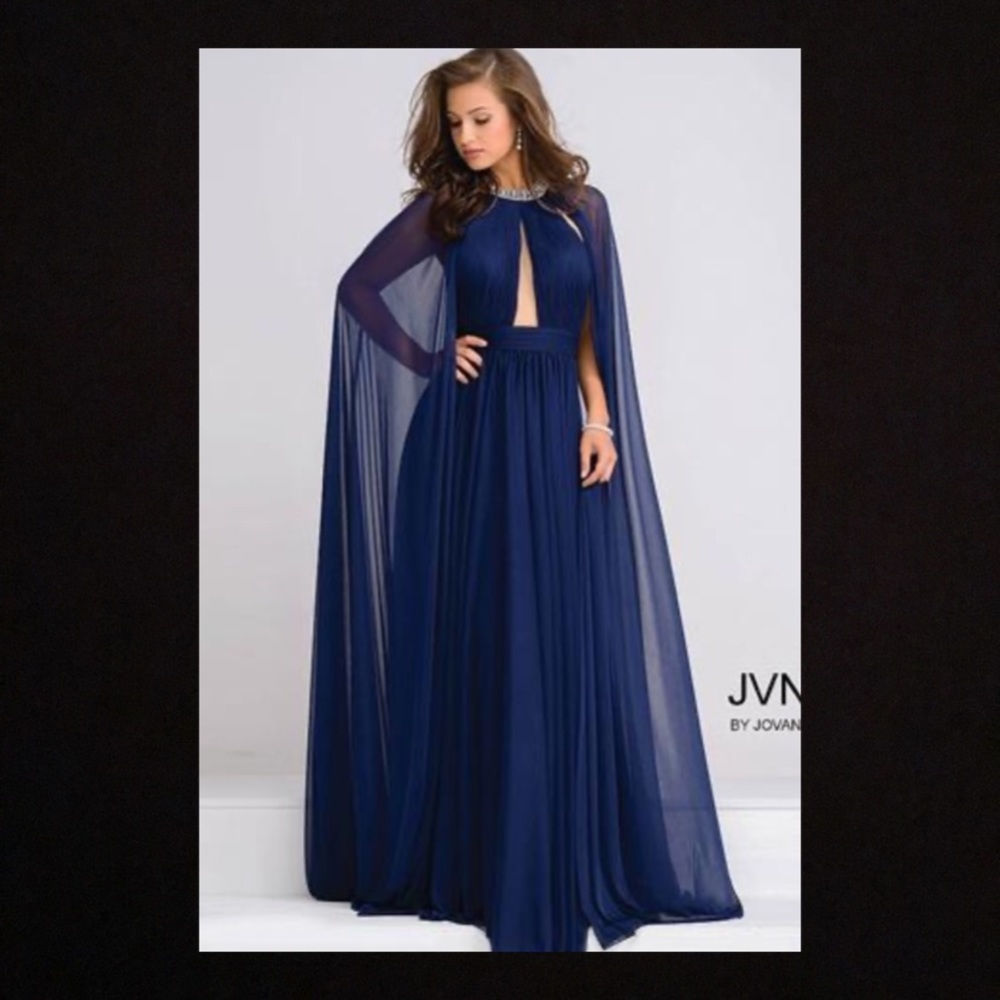 Jovani evening gown with cape